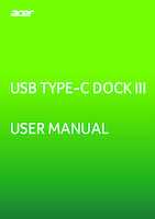 Datasheet for Acer GP.DCK11.003, EAN: 4710180498974