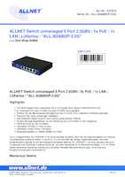 Datenblatt zu Allnet ALL-SG8005P-2.5G, EAN: 4038816108517