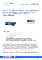 Datasheet for Allnet ALL-MC116SPV-VDSL2, EAN: 4038816114525