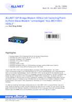 Datenblatt zu Allnet ALL-MC116SV-VDSL2, EAN: 4038816195586