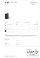 Datasheet for Gira 1067005, EAN: 4010337110255