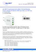 Datenblatt zu Allnet PSU-GaNPD-USB-2A2C-68W, EAN: 4038816125484