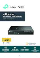 Datenblatt zu TP-Link VIGI NVR1004H-4P(UN), EAN: 4897098688748