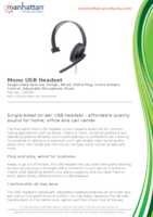 Datasheet for Manhattan 180498, EAN: 766623180498