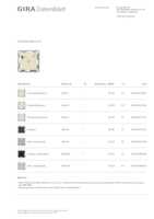 Datasheet for Gira 266401, EAN: 4010337011897