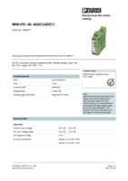 Datasheet for Phoenix Contact 2866271, EAN: 4017918960919