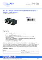 Datasheet for Allnet ALL-SG8005, EAN: 4038816215277