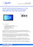 Datasheet for Allnet ALL-AIO21-W10I3-8GB128, EAN: 4038816128805
