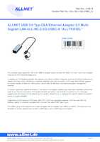 Datasheet for Allnet ALL-NC-2.5G-USBC_A, EAN: 4038816128812