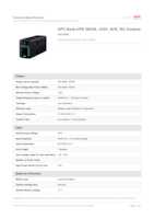 Datasheet for APC BX500MI, EAN: 0731304435648