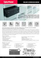 Datasheet for CyberPower OLS5KERT5UM, EAN: 4711027791296