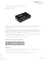 Datasheet for Startech.com VID2VGATV2, EAN: 0065030844345