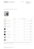 Datasheet for Gira 2100600, EAN: 4010337021520