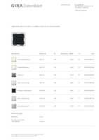 Datasheet for Gira 2832005, EAN: 4010337038528