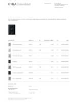 Datasheet for Gira 0783005, EAN: 4010337037507