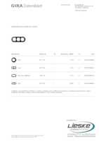 Datasheet for Gira 0213135, EAN: 4010337045687