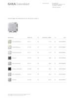 Datasheet for Gira 517226, EAN: 4010337090656