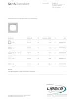 Datasheet for Gira 0211375, EAN: 4010337077541