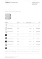 Datasheet for Gira 2101015, EAN: 4010337083030