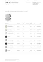 Datasheet for Gira 517526, EAN: 4010337090854