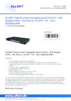 Datasheet for Allnet ALL-SG8428v2PM, EAN: 4038816211064