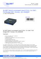Datasheet for Allnet ALL-SG8005P, EAN: 4038816215406