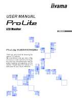 Datasheet for Iiyama XUB3493WQSU-B6, EAN: 4948570125609