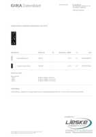 Datasheet for Gira 106309, EAN: 4010337110224
