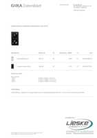 Datasheet for Gira 106209, EAN: 4010337110217