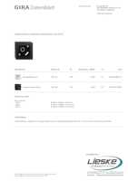 Datenblatt zu Gira 106109, EAN: 4010337110200