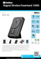 Datasheet for Sandberg 420-94, EAN: 5705730420948