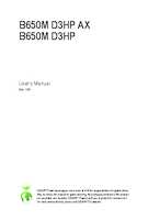 Datenblatt zu Gigabyte B650M D3HP AX, EAN: 4719331859510