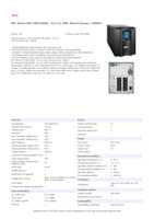 Datasheet for APC SMC1500IC, EAN: 0731304332961
