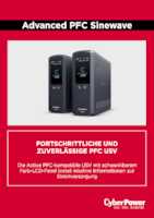 Datasheet for CyberPower CP1600EPFCLCD, EAN: 4711027798615