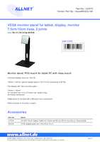 Datasheet for Allnet Vesa-MS32-6-100, EAN: 4038816131249