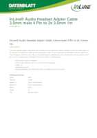 Datasheet for Inline 99301W, EAN: 4043718264490
