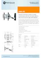 Datasheet for AG neovo LMA0101000000, EAN: 4710739592245