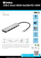 Datasheet for Sandberg 136-32, EAN: 5705730136320