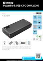 Datasheet for Sandberg 420-59, EAN: 5705730420597