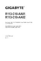 Datasheet for Gigabyte 6NR113C10MR000AC02, EAN: 4719331874377