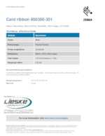 Datasheet for Zebra 800300-301, EAN: 5715063026779