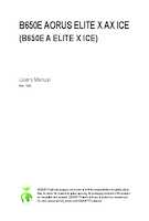 Datasheet for Gigabyte B650E A ELITE X ICE, EAN: 4719331860554