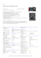 Datasheet for Gigabyte B550 X GAMING, EAN: 4719331884079