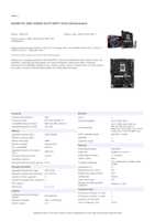 Datasheet for Gigabyte Z890 A ELITE WIFI7 P, EAN: 4719331880798