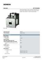 Datasheet for Siemens 3RT14766AB36, EAN: 4011209510081