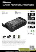 Datasheet for Sandberg 420-99, EAN: 5705730420993