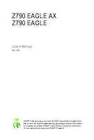 Datasheet for Gigabyte Z790 EAGLE, EAN: 4719331860981