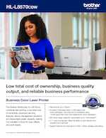 Datasheet for Brother HLL8570CDWRE1, EAN: 4977766841252