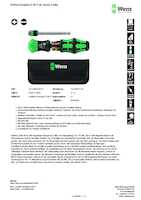 Datasheet for Wera 05051515001, EAN: 4013288234018