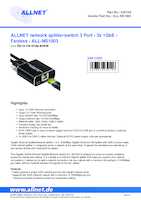 Datasheet for Allnet ALL-NS1003, EAN: 4038816232106